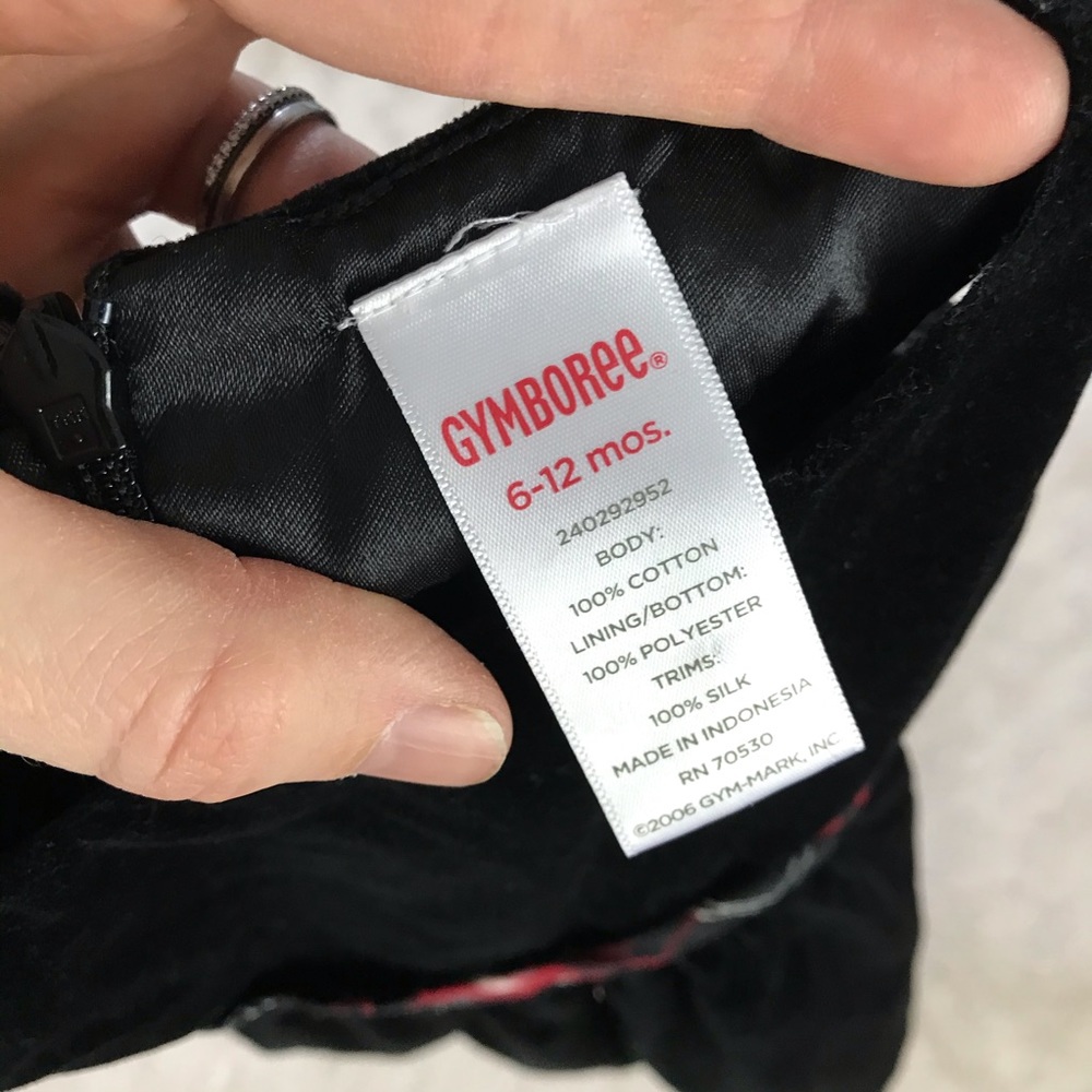 Gymboree Black Dress Red Plaid 6-12 Months Holiday - Picture 5 of 5